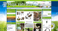 Desktop Screenshot of mojazahrada.sk